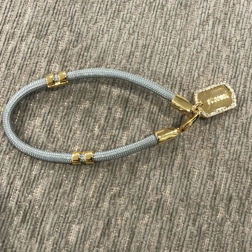 Stella Valle Dog Tag Bracelet with Swarvorski